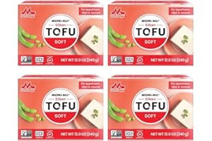 STARRY MART Morinaga Mori-Nu Japanese Style Tofu Beancurd 340g (Pack of 4) Gluten Free & VEGAN - Soft Tofu x 4