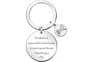 QMVMV Anniversary Keyring for him, It Takes Special Man, Husband Gifts, Partner Fiance Boyfriend Relationship, Birthday Funny Keyring, Christmas Valentines Day Gifts from Wife