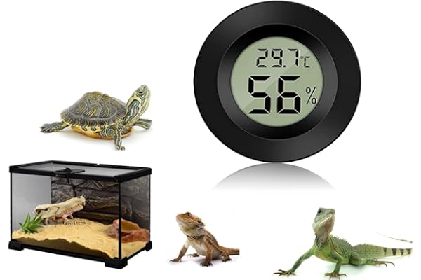 Thermomètre Hygromètre Digital Pour Reptiles Et Amphibiens Thermomètre Digital Reptile Hygrometre Digital Pour Reptile(Black)