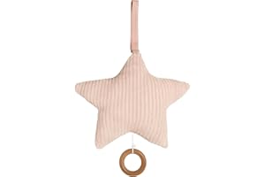 BO BABY'S ONLY Baby's Only - Carillon Stella Sense - Aiuto per il sonno del bambino - Carillon musicale per bambini - Musica rilassante per neonati - Per bambine e bambini - Peach