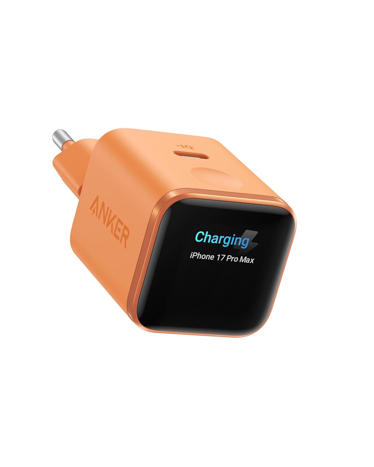 Anker Smart Ladegerät, Anker Nano 45W USB C Ladegerät mit Display und intelligenter Erkennung, integriertem Schonmodus, kompaktes GaN Schnellladegerät für iPhone 17/16/15 Serie, iPad, MacBook | Anker Nano USB-C Ladegerät, 45 Watt, Smart Display, Energiesparend, iPhone 17/16/15