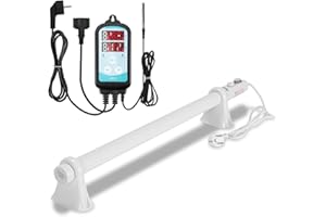 Sonnewelt 90W Gewächshausheizung mit thermostat gewächshaus Elektrische Heizung für Gewächshäuser mit eingebautem,Ideal für Schränke und Gewächshäuser