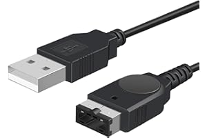 Xahpower Charger for Gameboy Advance SP, USB Charging Cable for Nintendo DS (NDS), Gameboy Advance SP (GBA SP), Black, 1.2M