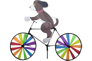 Otherway Moulin À Vent Jouet Animal 3D Mignon - Vent Bicyclette Vintage en Métal Spinner, Girouette Jardin Exterieur Chat Chien, Cour Décor Moulin À Vent Pelouse