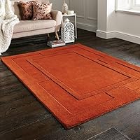 Alfombra de lana 100% Sierra Apolo de Flair Rugs, lana, óxido, 150 x 210 Cm