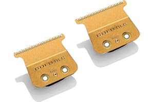 AUDOC FX707Z - Cuchillas de repuesto para cortacésped BaBylissPRO FX787 y FX726 (2 paquetes), color negro