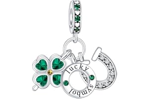 NUNUYAYA Charms Abaloriosde Cuentas Plata de Ley 925 con Circonita Cúbica Graduation Family Flower Charms Colgante Compatible con Niña Mujer Europeo Pulsera Collar