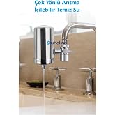 Paslanmaz &Ccedil;elik Musluk Suyu Filtresi Mutfak Banyo İ&ccedil;in Mikrofiltrasyon İ&ccedil;ilebilir Su Arıtma Sistemi