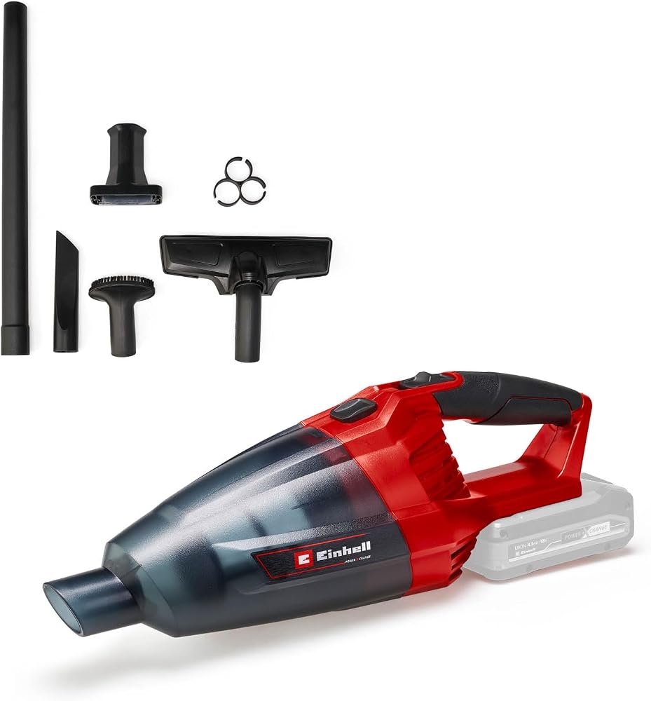 Einhell Akülü El Süpürgesi TE-VC 18 Li-Solo 2347120 | PXC | 18 V | 42 mbar emiş gücü | 540 ml hazne | 3 adet nozul ve uzatma borusu dahil | akü hariç