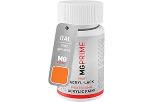 MG PRIME RAL 2003 Arancio pastello/Pastel orange lucido Stilo di ritocco da 50 ml ad asciugatura rapida