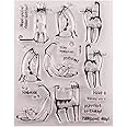 Niedliche Katzen-Stempel Für Bastelprojekte - 16x11cm Transparent