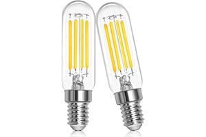 Morotty Lampadina Cappa Cucina LED E14 3W 230V, Equivalente a lampada alogena da 40W, Lampadina T22 E14 LED Bianco Caldo 2700K per Cappa Aspirante, Frigoriferi, non Dimmerabile, Confezione da 2