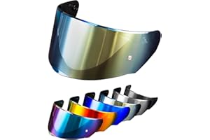 PSLER Visière de Casque pour LS2 Outer FF320 Rapid FF353 Assault FF328 Stream FF800, Visière Teintée pour Casque de Moto Accessoires de Remplacement(Brun Profond Or)