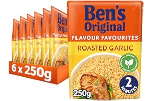 Ben's Original Roasted Garlic Microwave Rice, Bulk Multipack 6 x 250 g pouches