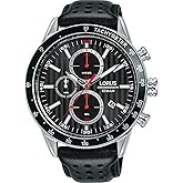 Lorus Men Analog Quartz Watch with Leather Strap RM335GX9