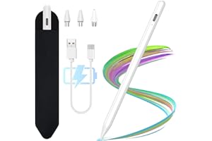 KBCASE Penna per Tablet, Penna Touch Magnetica Pennino per Tablet Compatibile Con Samsung/iPhone/Lenovo/Xiaomi/Huawei/Tablet Android Touch Screen, Penna Tablet con 3 Punte