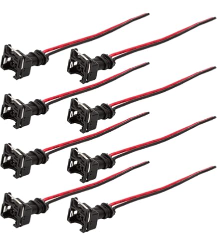 4 Connettori Diesel Delphi DJ70229A - Con Cavo, Per Sensori E Pompe Carburante