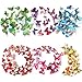 Produktbild Haimoburg 72 Stück 3D Schmetterling Aufkleber Wandsticker Wandtattoo Wanddeko für Wohnung, Raumdekoration Klebepunkten+ Magnet (72 Stück in 6 Farbe 12 Gelb+12Grün +12 Lila +12 Rosa +12 Blau+12 Rot)