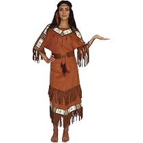 Costume Da Indiano Completo Per Uomo, Set 4 Pezzi Con Frange E Copricapo, Taglie M-XXL, Perfetto Per Carnevale E Feste - copertina