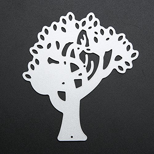 Amazingdeal365 Baum Metall Form Schablonen Schneiden DIY Dekor Sammelalbum Karten Buchzeichen Lesezeichen als Geschenk für Freunde Geburtstag Kinder,Kindergarten Hobby Schule Handarbeit Unterricht usw. Ein tolles Geschenk! - 9