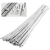 MaxAwe Pack of 100 Stainless Steel Cable Ties, 500 x 4.6 mm, Metal Cable Ties, Self-Locking, Removable, Rustproof Steel Tape,