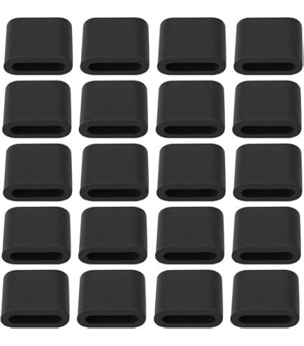 Lot De 5 Bouchons En Silicone Pour Port Micro USB - Anti-poussière, Protection électronique - Noir