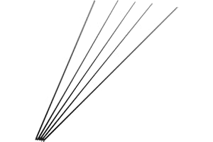 Aopin 5pcs Carbon Fiber Rod Pultrusion 1mm(OD) for Quadcopter, DIY project, Solid Matte Pole, Length 200mm,