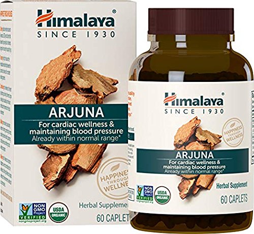 Preisvergleich Produktbild Himalaya Herbals Organic Arjuna / All Natural Hypertension and Blood Circulation Support / Helps Maintain a Healthy Heart / Herbal Blood Pressure Supplement / USDA Certified Organic and Non-GMO Verified, 60 Capsules