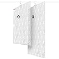Compactor Set of 2 Vacuum Storage Covers to Hang, Espace Plus Series, S and L, Transparent, RAN3253, LLDPE + NYLON, Assorted Size