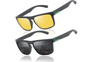 LEDING&BEST Gafas de sol polarizadas Hombre Mujere/verano Aire libre Deportes Golf Ciclismo Pesca Senderismo 100% Protección UV400 Gafas para Conducción