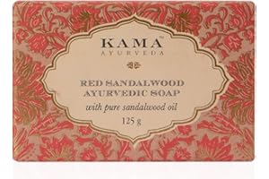 Kama Ayurveda Red Sandalwood Ayurvedic Soap with Pure Sandalwood Oil, 125g