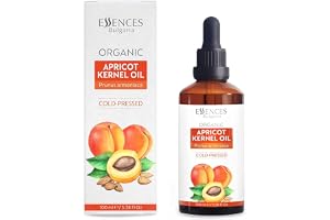 Essences Bulgaria Ekologisk Aprikoskärnolja 100ml | 100% Naturlig Kallpressad Olja | Terapeutisk Kvalitet | Massage Basolja