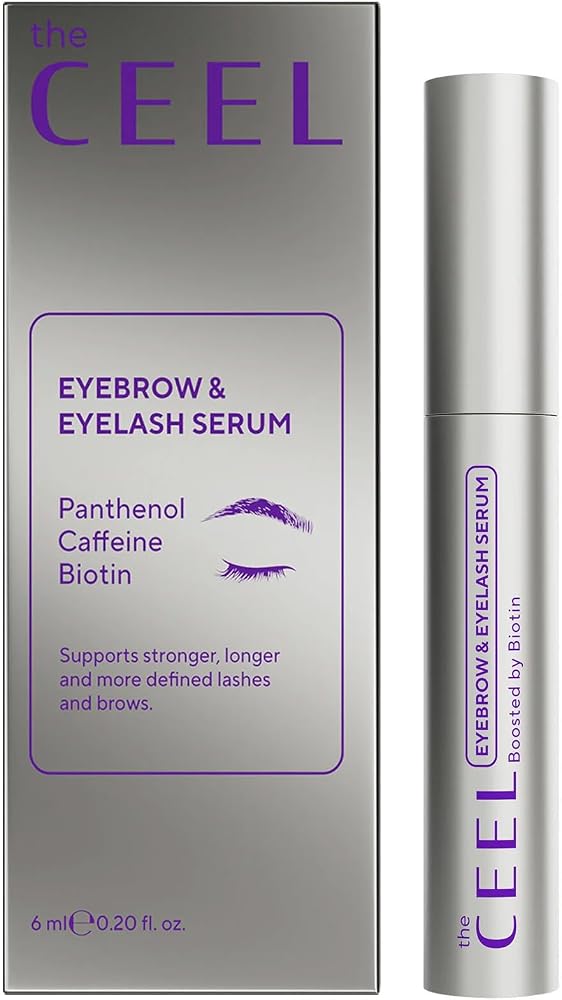 The Ceel Kaş ve Kirpik Bakım Serumu 6 ml - Peptit Kompleks, Arginine, Hint Yağı ve Biotin İçeren Besleyici ve Nemlendirici Kaş Kirpik Bakımı, Daha Dolgun ve Bakımlı Görünüm