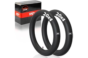 1PZ F3E-2X4 2 Chambres à air 20x4 Pouces pour Pneu de vélo électrique, Pneu pour vélo de montagne pliant, VTT sur route ou hors route avec Valve Schrader sv32mm