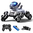 VikriDA Remote Control Cars for Kids Adults, 8WD Gesture Sensor RC Stunt Car with Light, Music, RC Robot Dog Toys,Birthday Toy for 6 7 8 9 10 11 12 13 Years Old Boys Girls Kids,Black