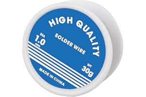 DIAONIAN 1mm Estaño,Estaño para Soldar Electronica,Estaño Soldar,Estaño en Pasta,Alambre de Soldadura de Núcleo de Resina,Bajo Punto de Fusión,para Soldar Componentes Eléctricos y Electrónicos (30g)