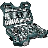 Brüder Mannesmann M98430 Steckschlüsselsatz 0,6 cm (0,25 Zoll) + 0,95 cm (3/8 Zoll) + 1,27 cm / (1/2 Zoll) Antrieb, 215-tlg