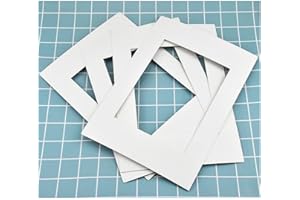 WEONE 10 Pack Photo Frames Mounts, Photo Mounts A4, White Picture Mount Mat For 6 x 8 inch Image