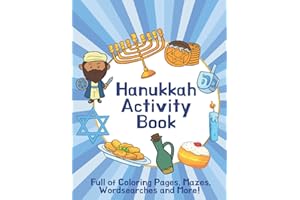 Hanukkah Activity Book for Kids: An Amazing Chanukah Puzzle and Coloring Book for Kids Ages 4-8; Makes a Great Hanukkah Gift for Children
