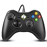 Diswoe Controller per PC, Controller per Xbox 360, Wired Controller Compatibile per Xbox 360/Xbox 360 Slim/PC Win7/8/8.1/10 /