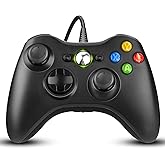 Diswoe Controller per PC, Controller per Xbox 360, Wired Controller Compatibile per Xbox 360/Xbox 360 Slim/PC Win7/8/8.1/10 /