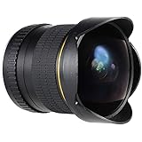 JINTU 8mm F3-22 Ultra Angolo ampio Lente Fisheye Messa a fuoco manuale Obiettivo compatibile per Fotocamere Canon Half Frame 