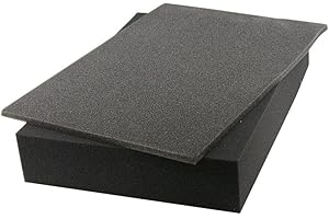 SRA CASES 2 Piece Foam Pre-Scored Block 17.3" x 12.2" x 3.5" Insert For EN-AC-FC-A501 Hard Case