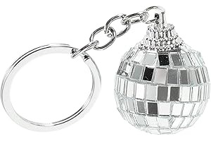 SAFIGLE Disco Ball Porte-Clés Porte-Clés 70S Disco Porte-Clés Petite Boule À Facettes Boule Disco Suspendus Pendentif De Charme Pour Les Années 70 80 Articles De Fête Halloween
