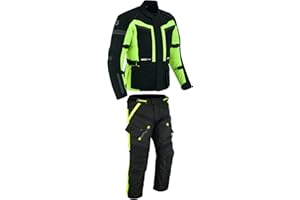 WMW WALI MOTO WEAR Traje de moto para hombre, traje de carreras para moto, traje de protección, chaqueta y pantalón de 2 piezas