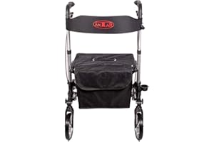 Antar AT51006 Aluminium Faltbar Rollator, silber, 8000 g