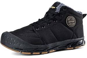 DAZFE Winterschuhe Herren Winterstiefel Herren Schneestiefel Herren Schneeschuhe Herren Winterschuhe Herren Gefüttert Winterschuhe Herren Barfußschuhe Herren Winter Outdoor Bequem Rutschfeste 40-46EU