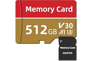 senmanber Speicherkarte 512 GB Hohe Geschwindigkeit Mini TF-Karte Wasserdicht Memory Card Große Kapazität TF Card 512 GB für Smartphones/Tablets/Kameras/Dash Cams, mit Adapter