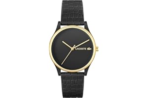 LC Lacoste Montre Analogique à Quartz pour Femme Collection Crocodelle avec Bracelet en Silicone