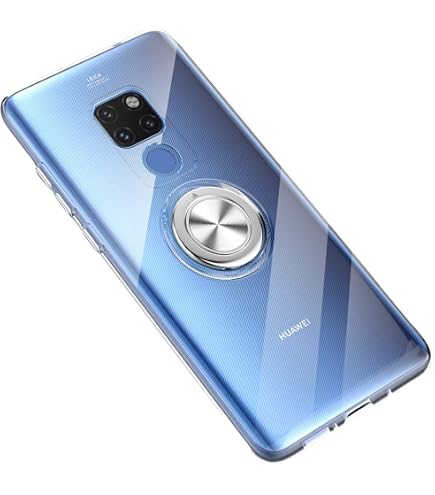 Cadorabo Hülle Für Huawei Mate 20 Pro – TPU Silikon Case Mit Ring, Kratzfester Rundumschutz